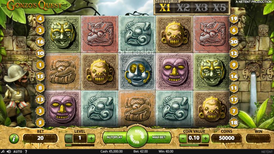 gonzos quest slot base game
