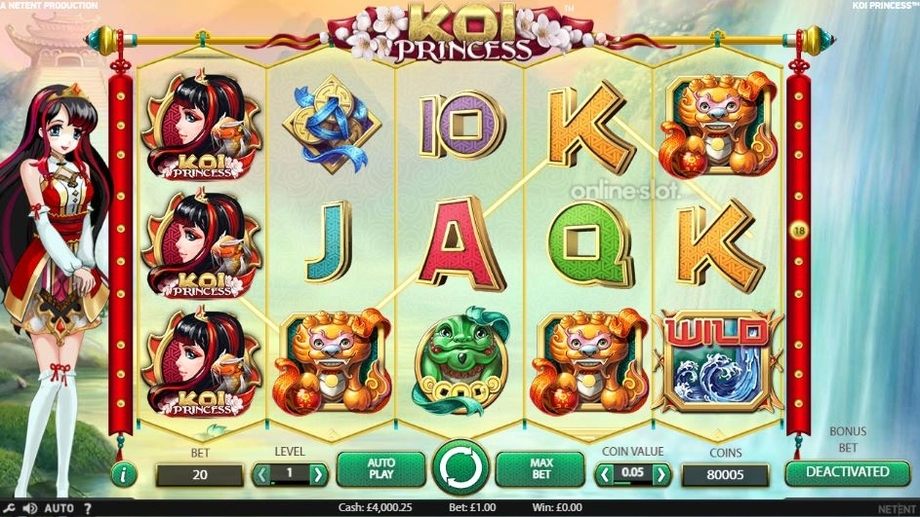 koi princess slot base game