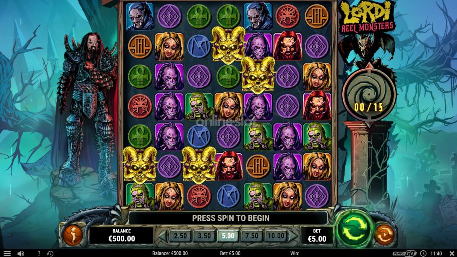 lordi reel monsters slot base game