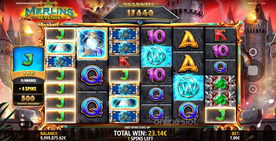 merlins revenge megaways slot free spins feature