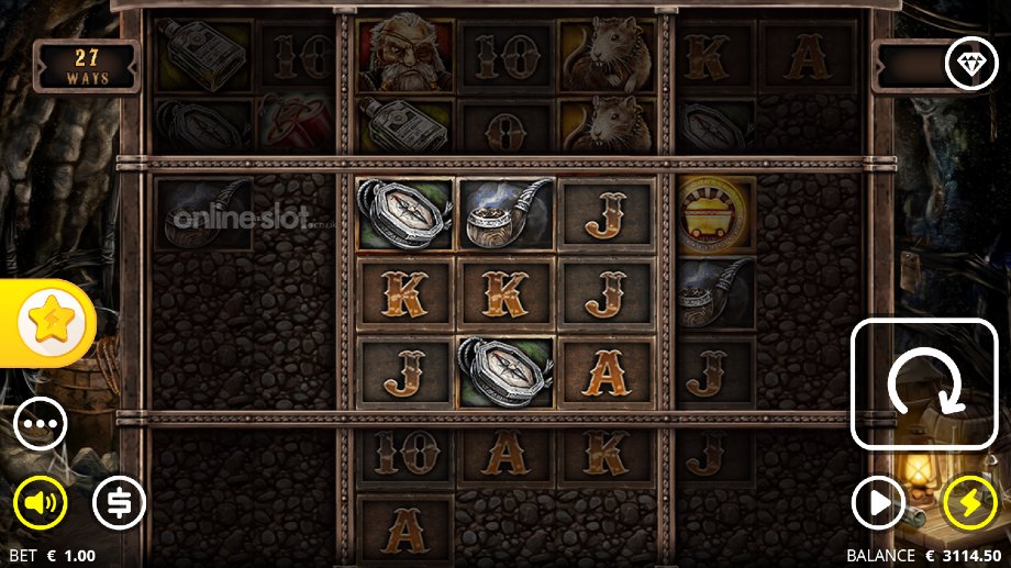 misery mining slot base game