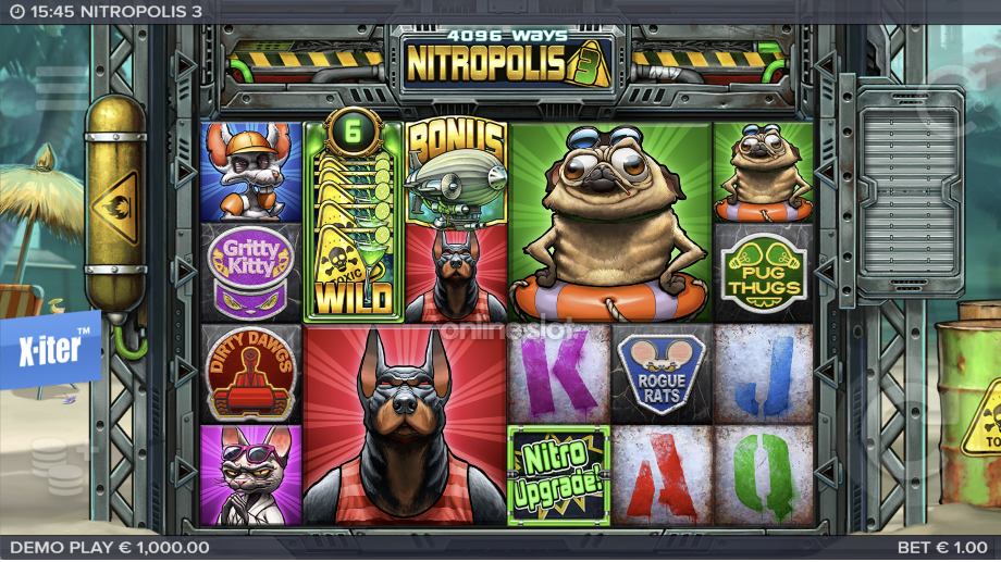 nitropolis 3 slot base game
