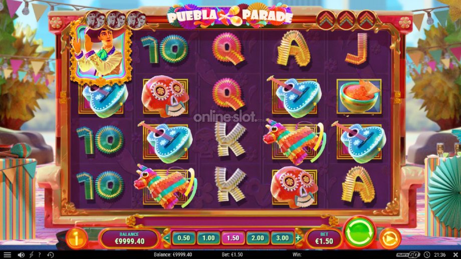 puebla parade slot base game