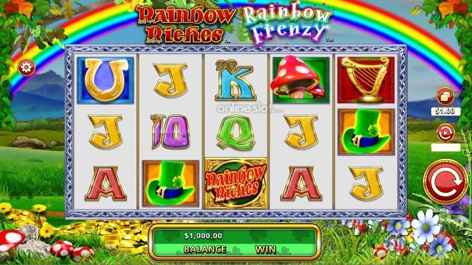 rainbow riches rainbow frenzy slot base game