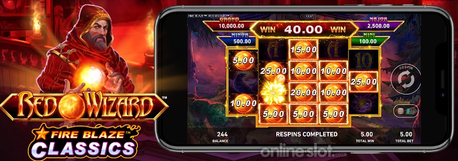 red wizard mobile slot