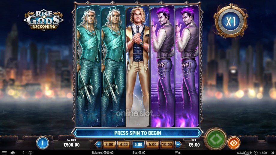 rise of gods reckoning slot base game