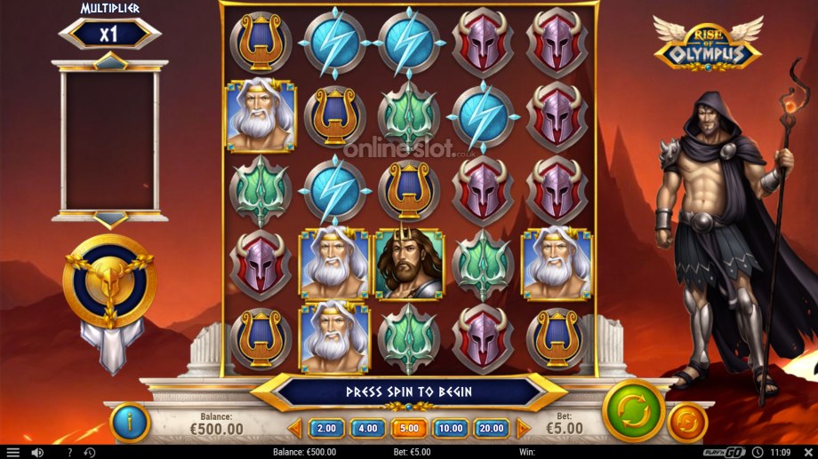 rise of olympus slot base game