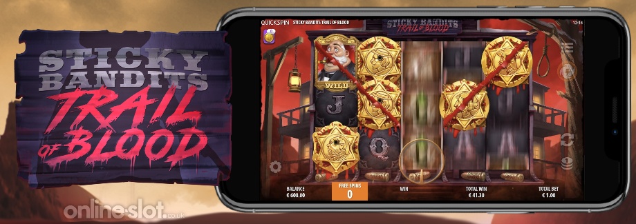 sticky bandits trail of blood mobile slot