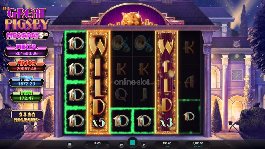 the great pigsby megapays slot wild respin feature