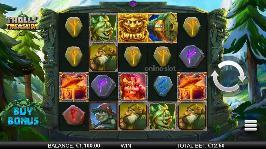 the trolls treasure slot base game