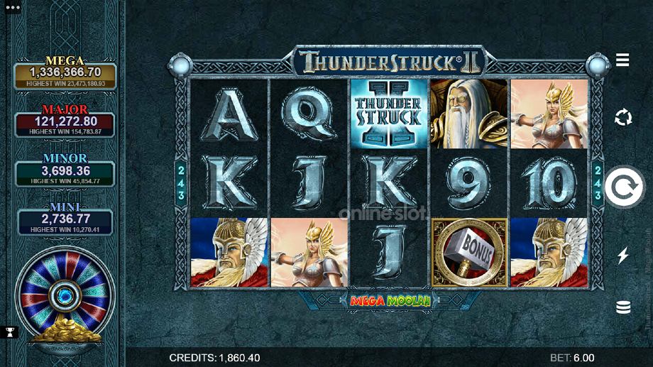 thunderstruck 2 mega moolah slot base game