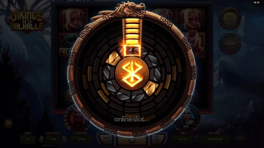 vikings go to valhalla slot ragnarok wheel feature