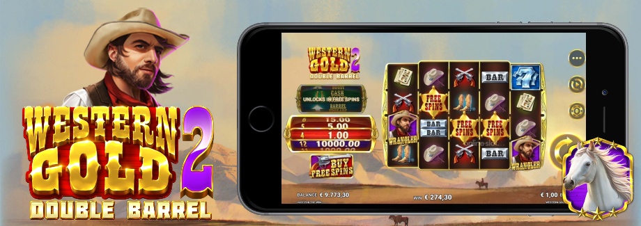 western gold 2 double barrel mobile slot
