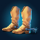 western gold 2 double barrel slot boots symbol