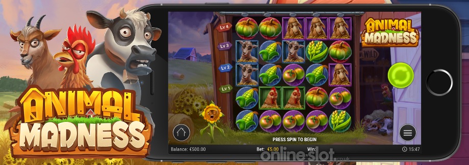 animal madness mobile slot