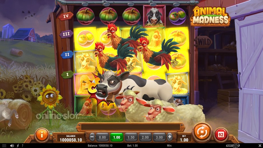 animal madness slot pesky rabbit feature