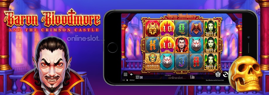baron bloodmore and the crimson castle mobile slot