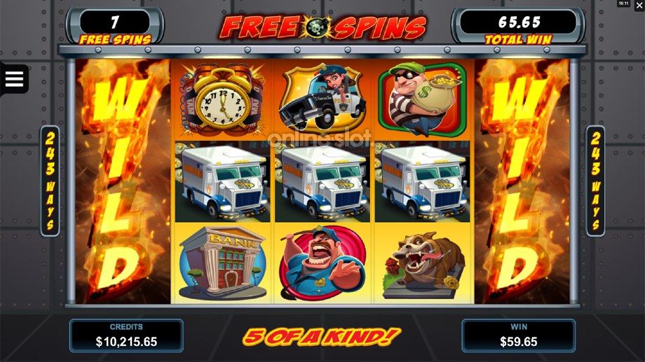 bust the bank slot free spins feature