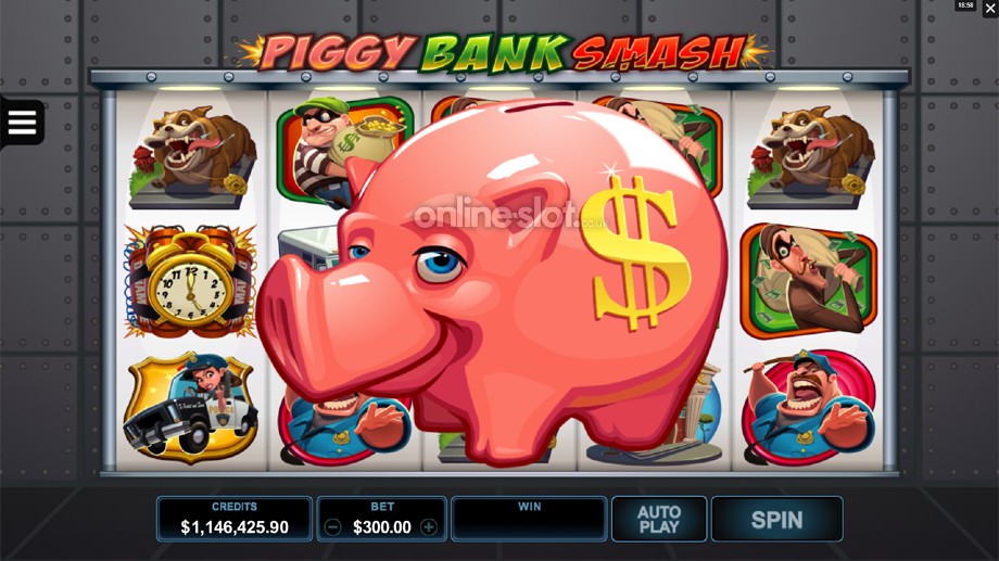 bust the bank slot piggy bank bonus feature