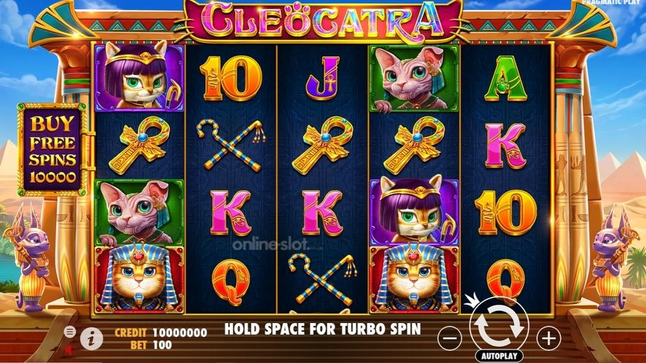 cleocatra slot base game