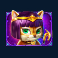cleocatra slot purple cat symbol