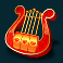 divine riches helios slot harp symbol
