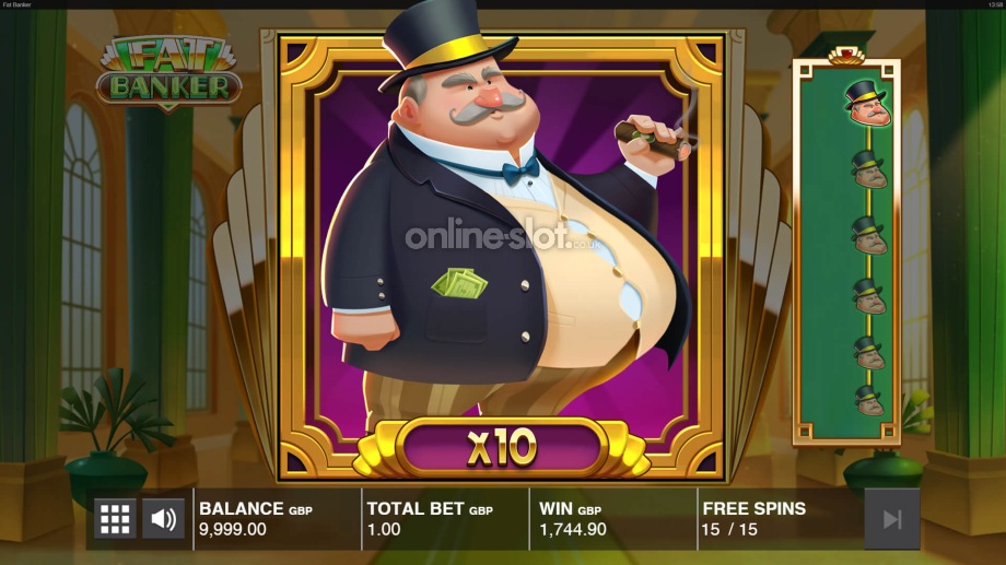 fat banker slot free spins feature