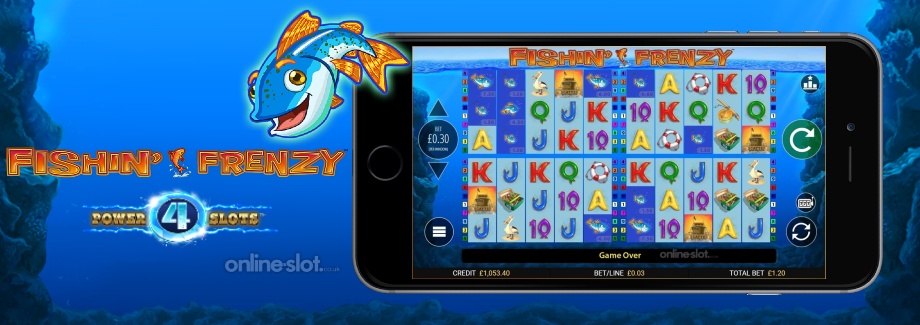 fishin frenzy power 4 slots mobile slot