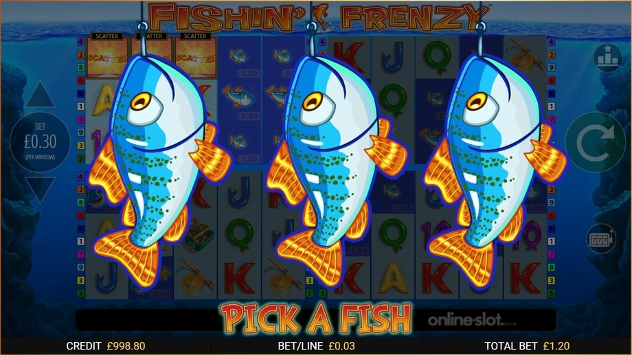 fishin frenzy power 4 slots slot free spins feature