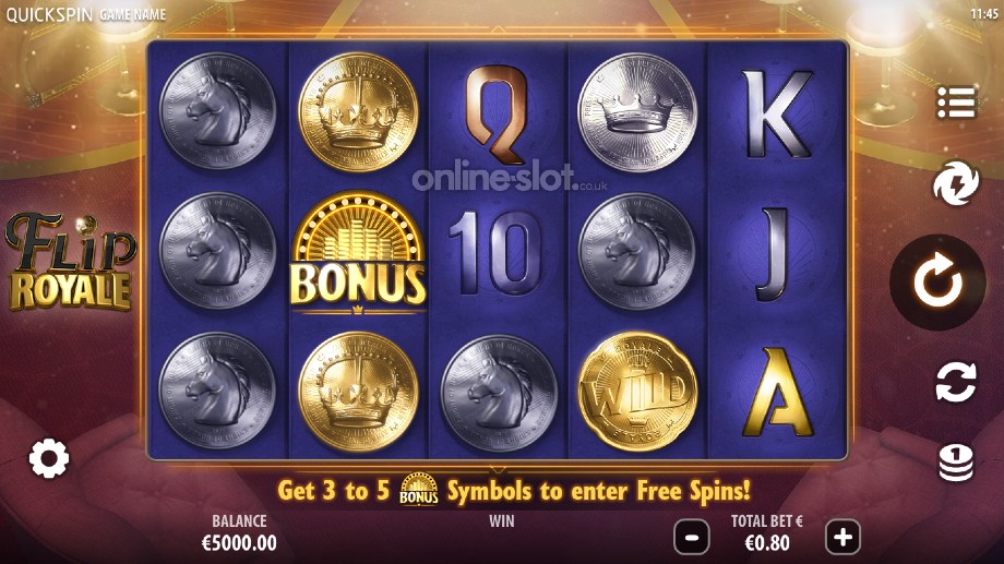 flip royale slot base game