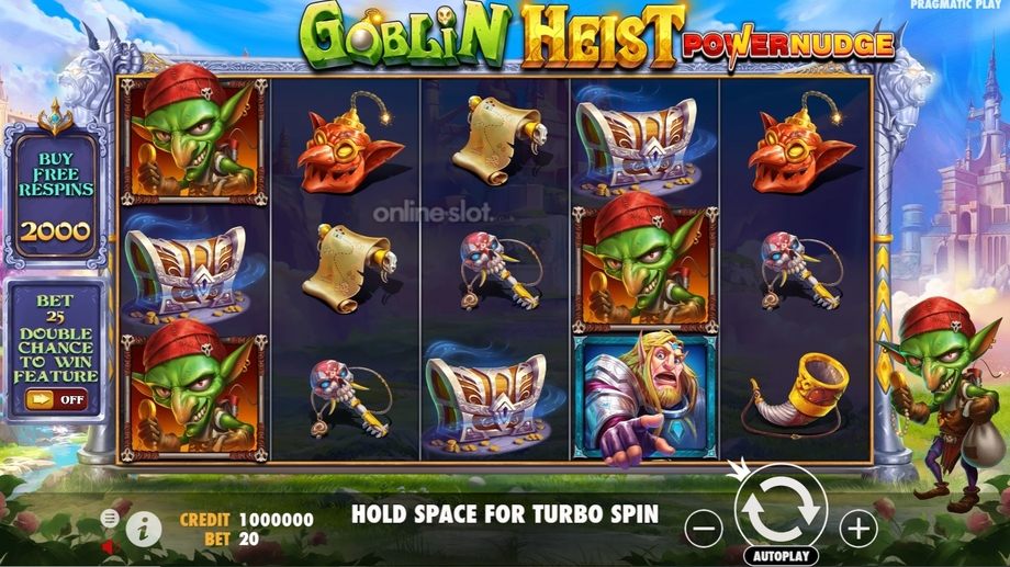 goblin heist powernudge slot base game