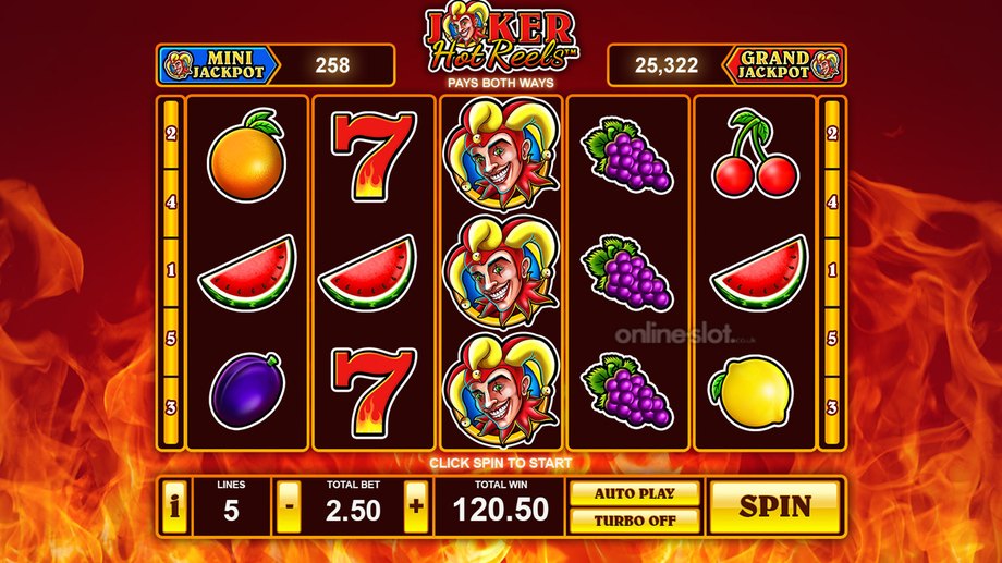 joker hot reels slot base game