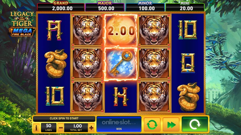 legacy of the tiger slot base game