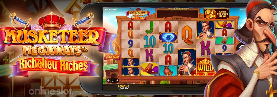 musketeer megaways mobile slot