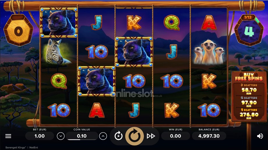 serengeti kings slot panther feature
