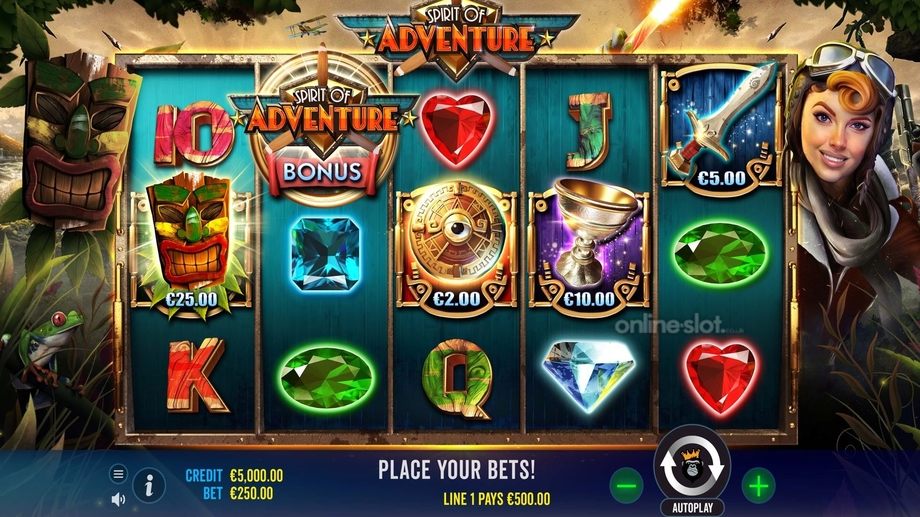 spirit of adventure slot base game