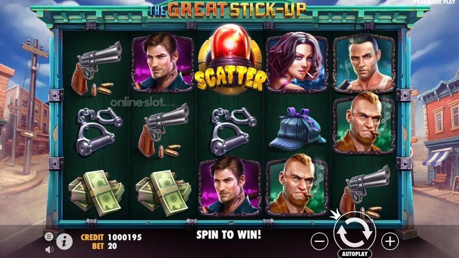 the great stick up slot base game