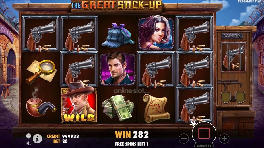 the great stick up slot free spins feature