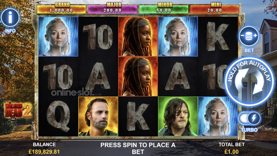 the walking dead 2 slot base game