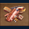wild west gold megaways slot gun and belt symbol