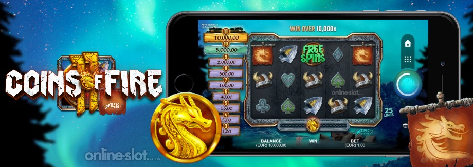 11 coins of fire mobile slot