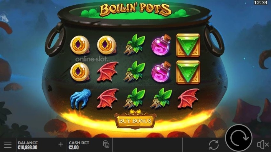 boilin pots slot base game