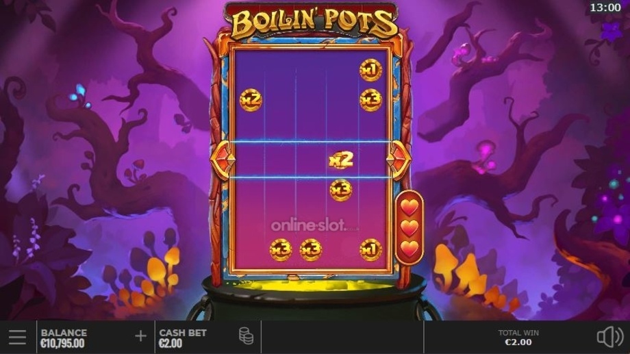 boilin pots slot bonus game feature