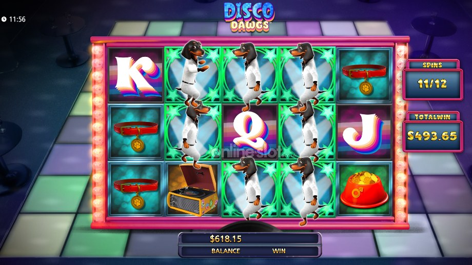 disco dawgs slot disco free spins feature
