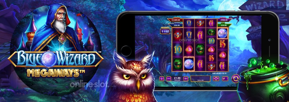 fire blaze blue wizard megaways mobile slot