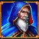 fire blaze blue wizard megaways slot wild symbol