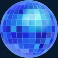 funk master slot blue disco ball symbol