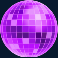 funk master slot purple disco ball symbol