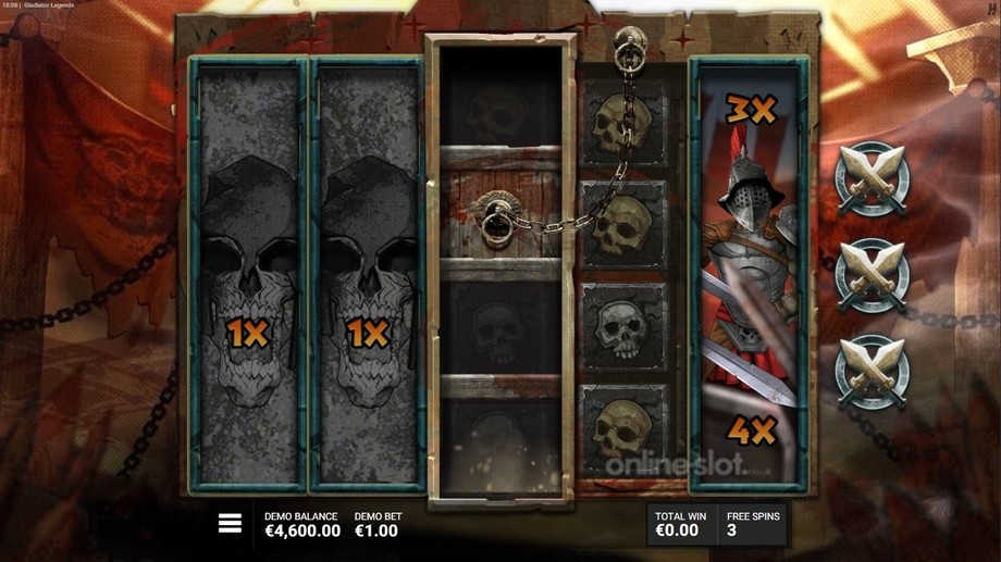 gladiator legends slot unleash the beast feature