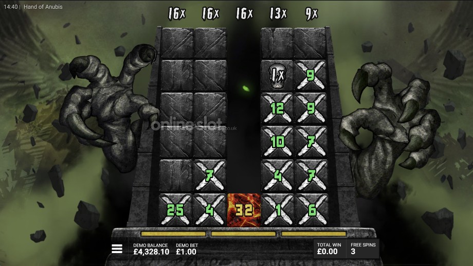 hand of anubis slot judgment bonus feature